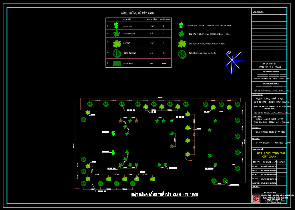 Mặt Bằng Tổng Thể Cây Xanh | CADFULL | FREE AUTOCAD BLOCKS