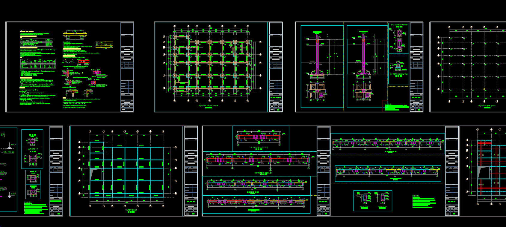 Mẫu Bản Vẽ Kết Cấu Móng | CADFULL | FREE AUTOCAD BLOCKS