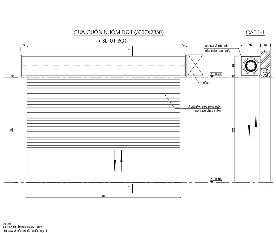 Chi Tiết Cửa Cuốn Nhôm | CADFULL | FREE AUTOCAD BLOCKS