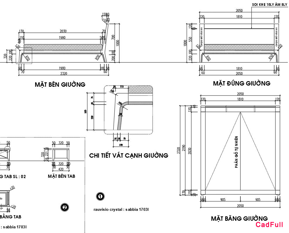 Giường Đồng Gia - Mẫu 2
